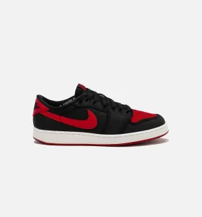 Air Jordan 1 KO Low Bred Mens Lifestyle Shoe - Black/Red Free Shipping