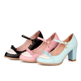 Ankle Straps Knot Women High Heels Shoes 6384