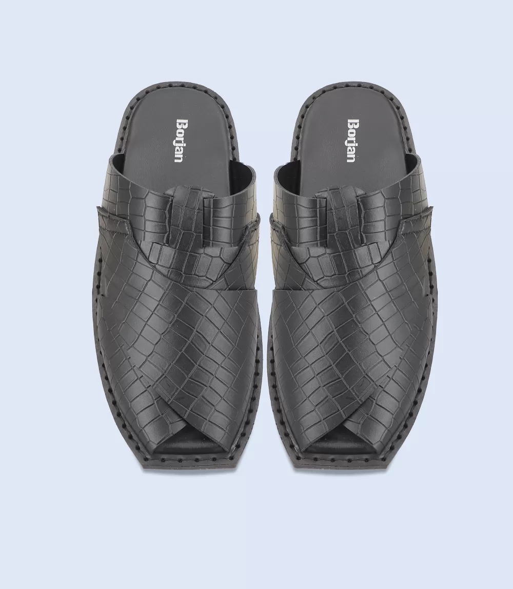 BM5618-BLACK-Men Peshawari's