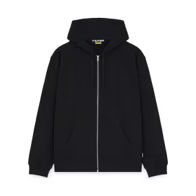 HEART LOGO ZIP HOODIE BLACK