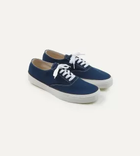 Wakouwa by Anatomica Indigo Cotton Canvas Oxford Trainers